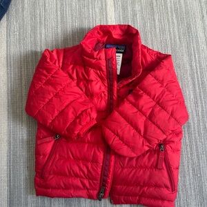 EUC Patagonia Kids Iconic Nano Puff Jacket Red Size 12 Months